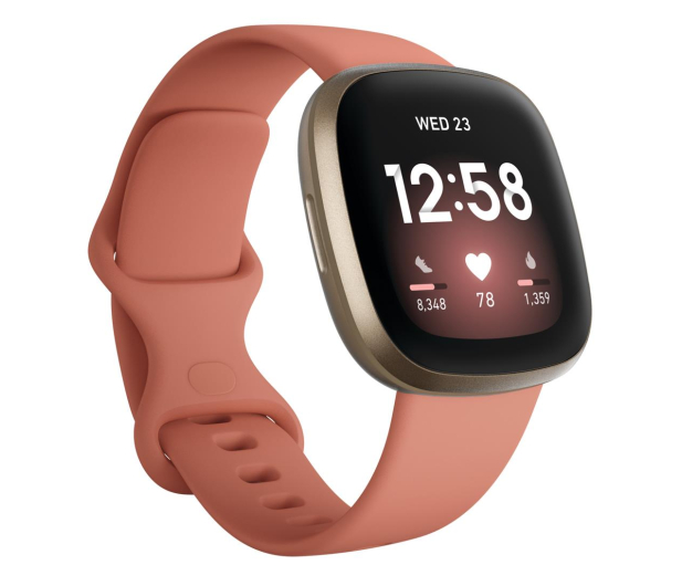 Google Fitbit Versa 3 złoto różowa + Fitbit Premium - 587720 - zdjęcie
